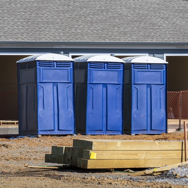 what is the expected delivery and pickup timeframe for the portable toilets in Whiteash Illinois